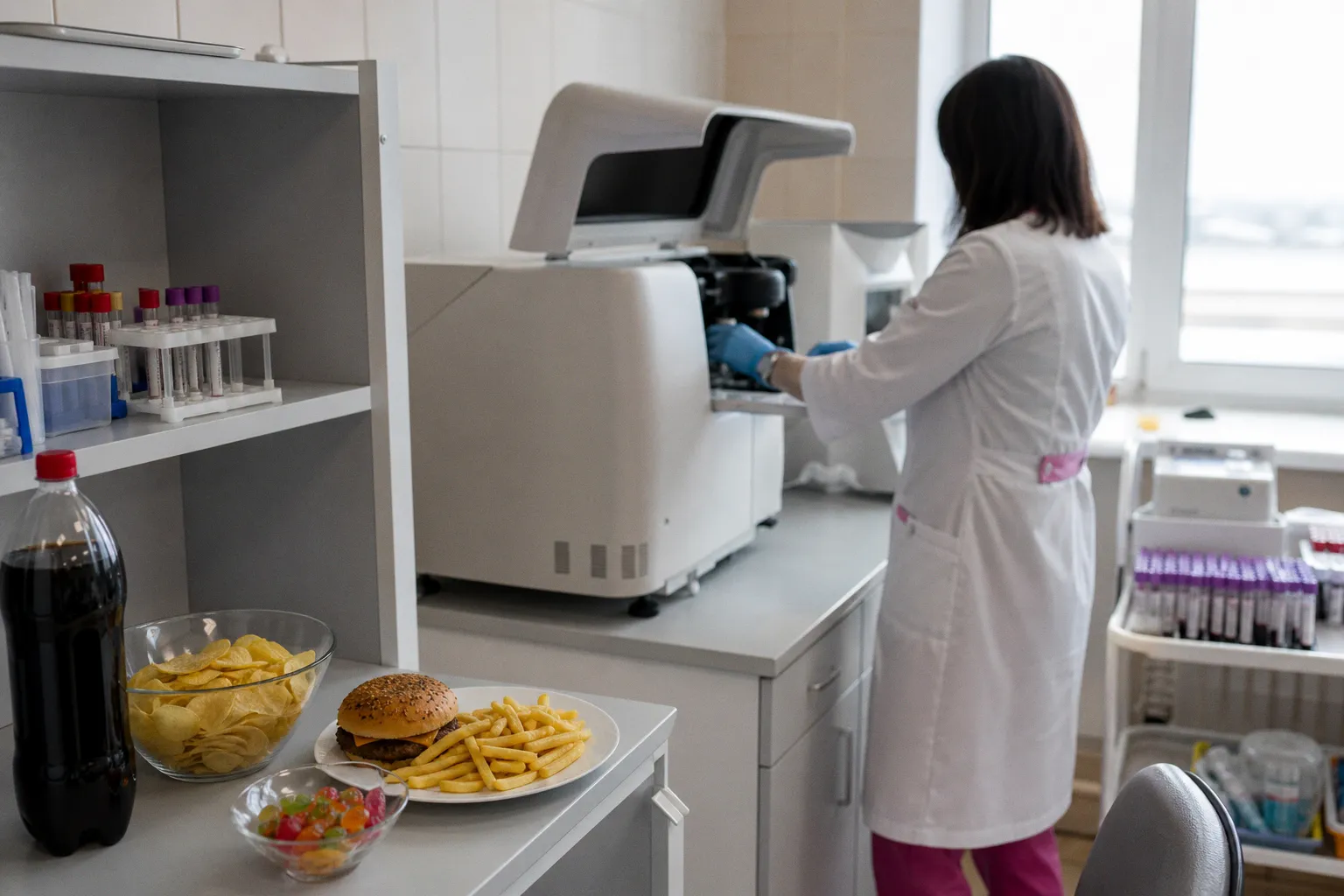 Влияние ультраобработанных продуктов на состав крови